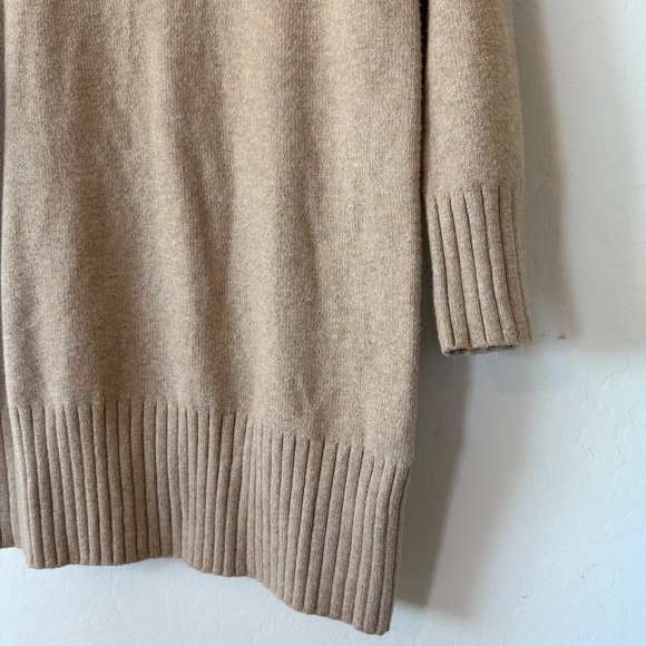 Banana Republic x Repreve NWT Oatmeal Tan Mock Neck Tunic Sweater Dress Medium - Picture 8 of 8